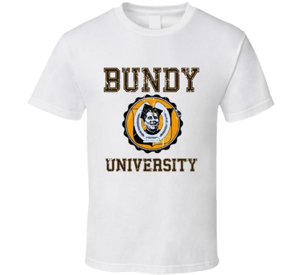 Bundy University Tee Retro Married With Children TV Show Cool T Shirt  Unisex T-Shirt S