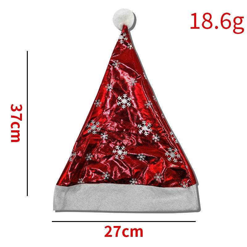 

Spandex Printed Christmas Hat for Adults - Festive Party Decoration Polyester Hat