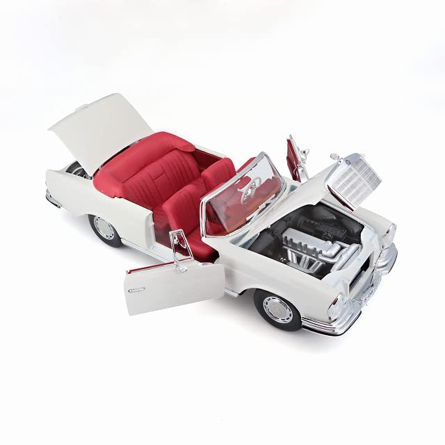 Maisto 1/18 Scale Mercedes-Benz 280SE Cabriolet 1967 Cream Finished Model
