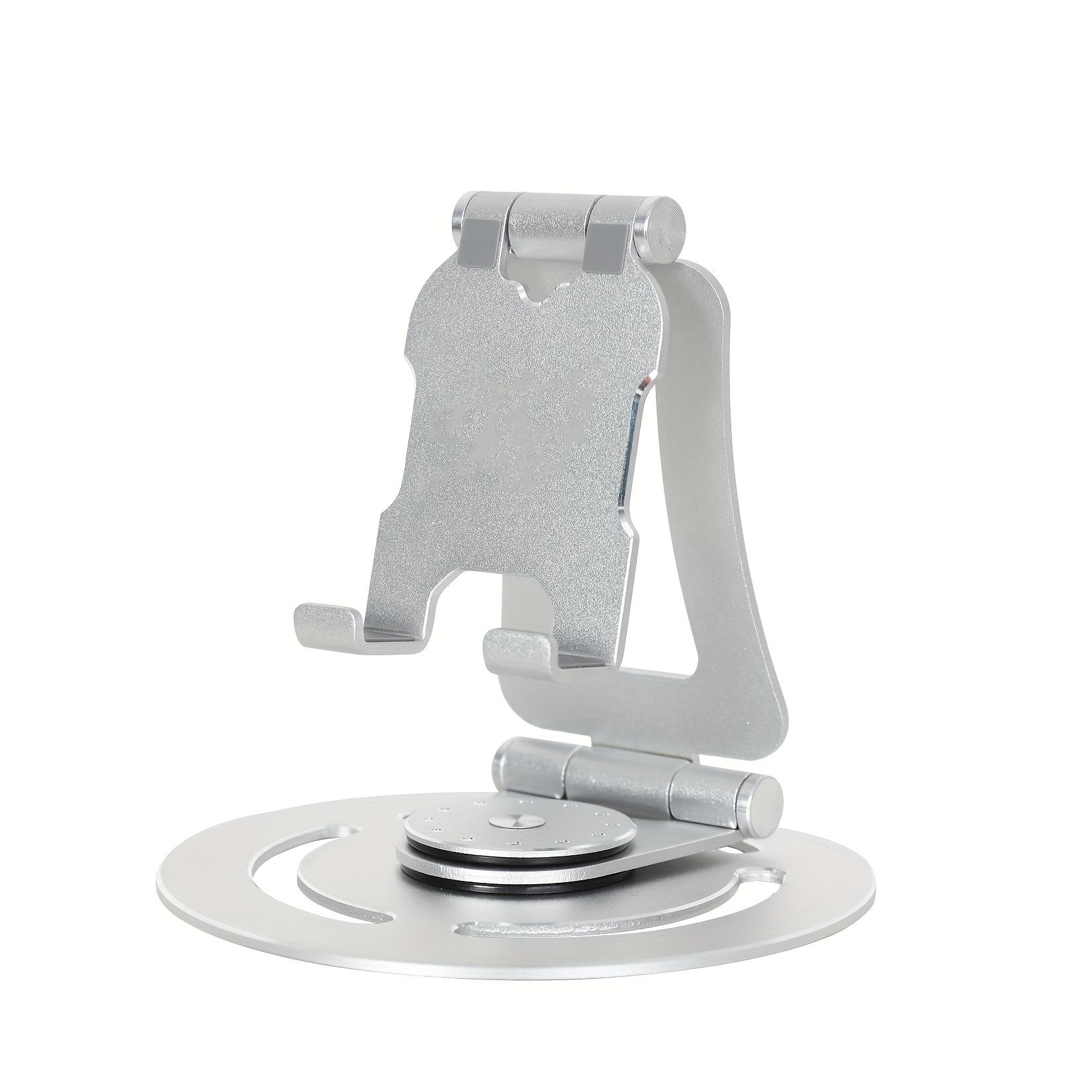 

360°rotating Cell Phone Desktop Holder Aluminum Alloy Tablet Stand Adjustable Folding Portable Tablet Multifunctional Stand срібний