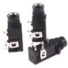 3pcs/lot 6.35mm Stereo Female Socket Audio Adapter 4Pin