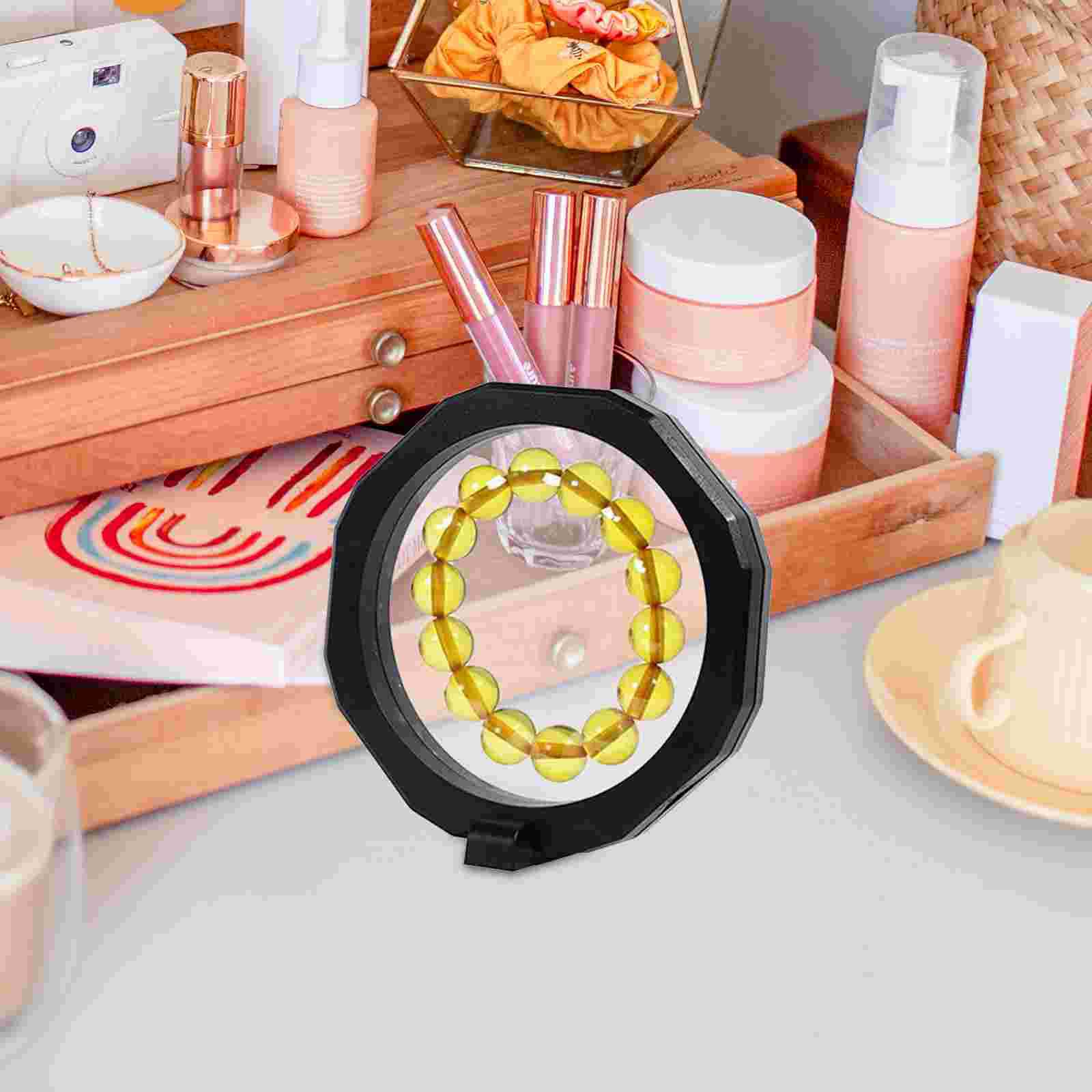 

10 Pcs Display Box Base Floating Picture Frame Holder Bases Jewelry Stand Ring 4.5X1.7X1.4CM