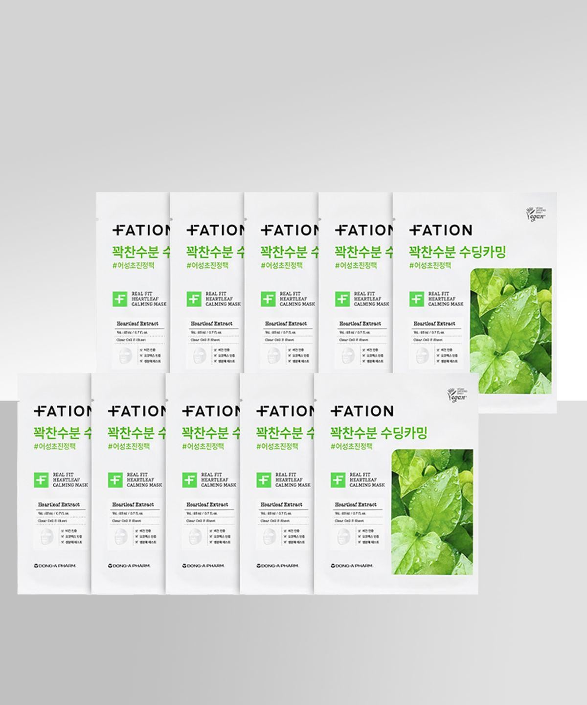 Real Fit Houttuynia Cordata Calming Mask (Pack of 10)
