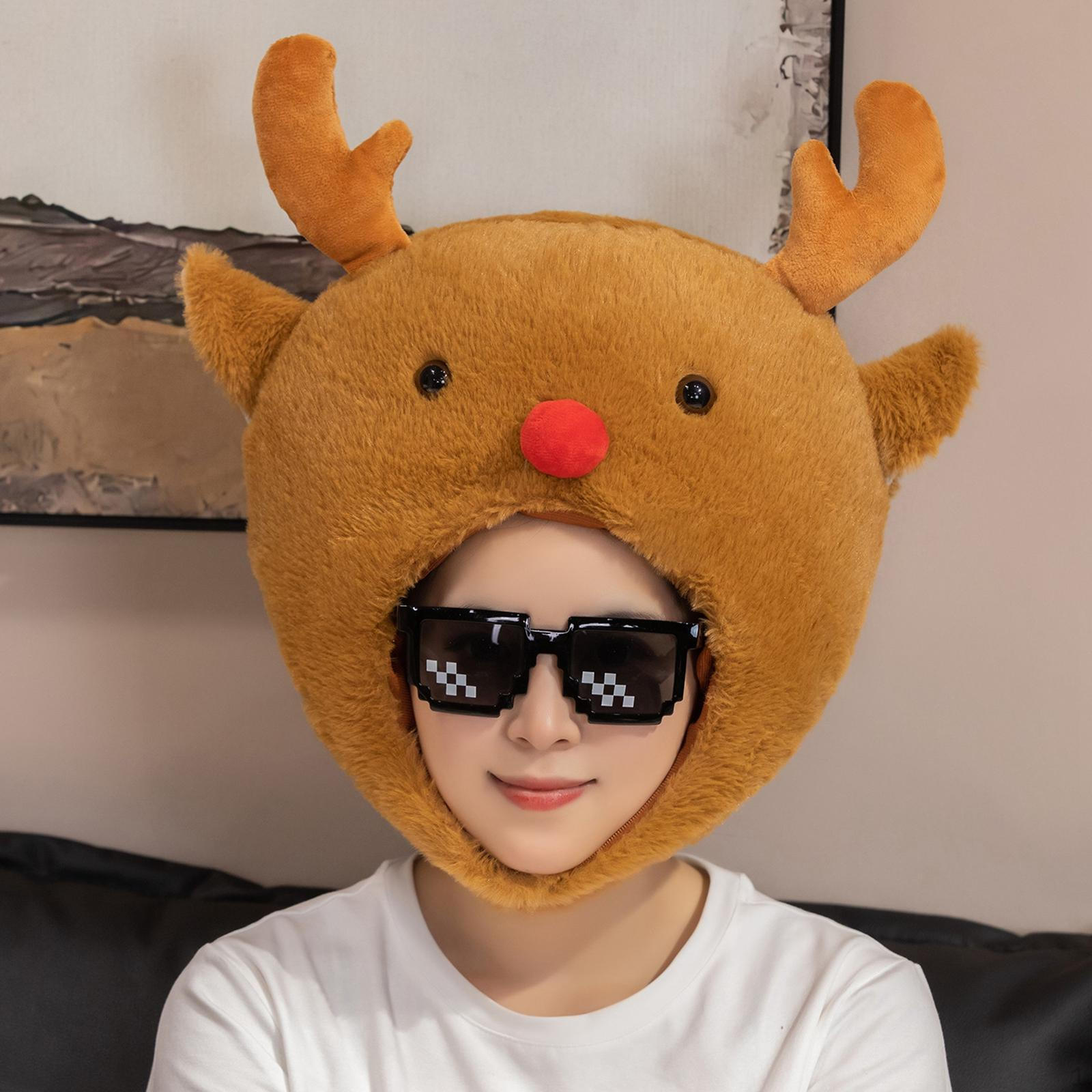 

Рождественский головной убор в виде оленя, многофункциональная креативная милая повязка на голову с животным