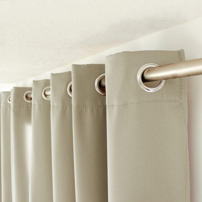 Enjoy Home - Rideau En Toile Unie Basic À 8 Œillets - 140 X 240 Cm - Vert Argile
