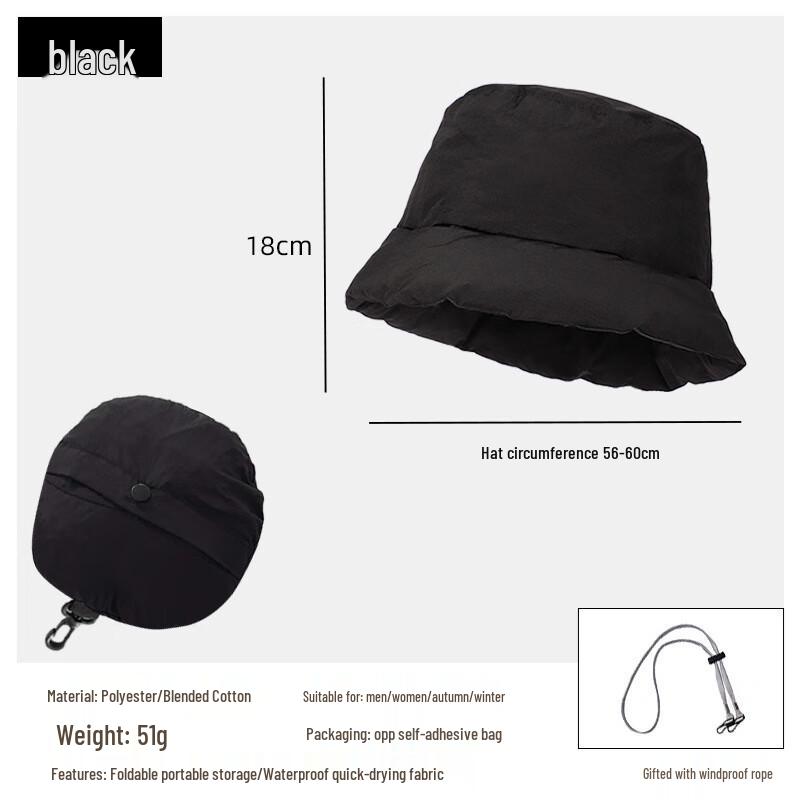 Gu Teng Women's Winter Waterproof Foldable Fisherman Hat