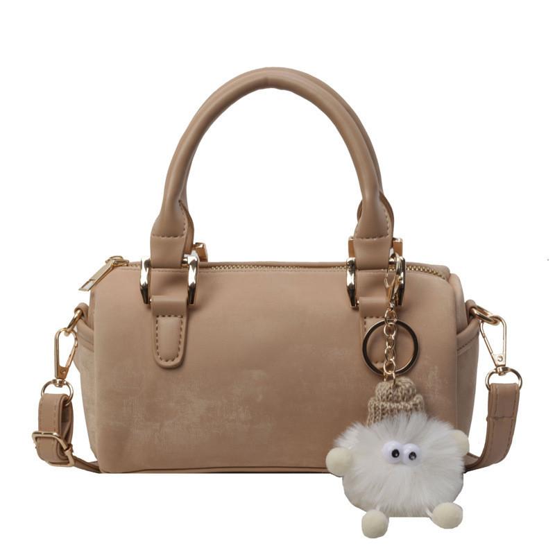 IELGY Textured Versatile Shoulder Crossbody Bag, Portable Boston Pillow Bag