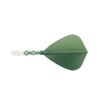 CUESOUL ROSTAK57 T19 Series Integrated Shaft Kite Shape Set of 3 Two-Tone Dual-Material Flights, Series, (Dark Green) CS-AK57FZ3M