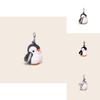 Plush Penguin Keychain With Real Mink Fur For Collectors And Giftgiving
