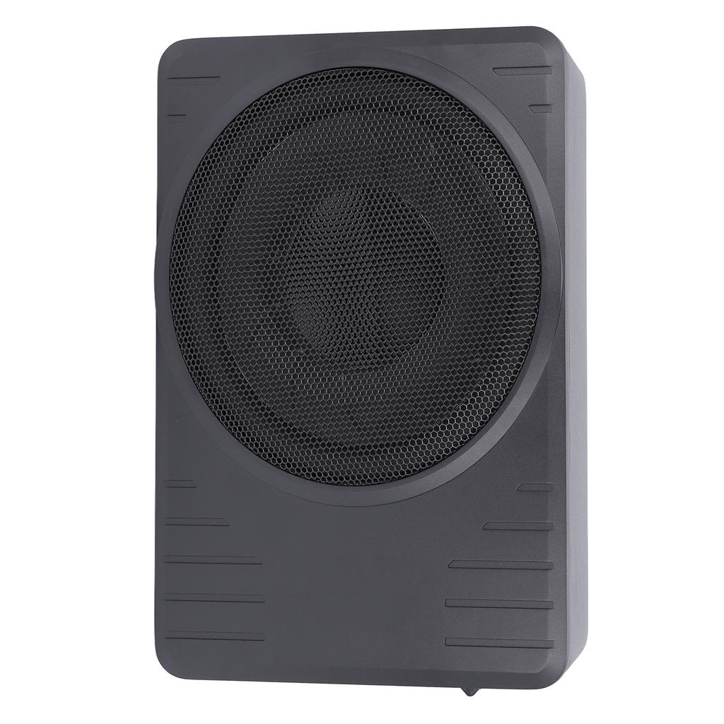 Subwoofer Activo Bajo Asiento de 10 pulgadas 600W Amplificador Incorporado Bajo Premium Delgado Activo Alimentado Subwoofer Bajo Asiento para Coche