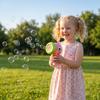 Machine Wand For Girls Boys Toy, Bubble Machine Maker Blower Toys With Light & Music, Toddler Outdoor Toys Bubble Solution (10ml)