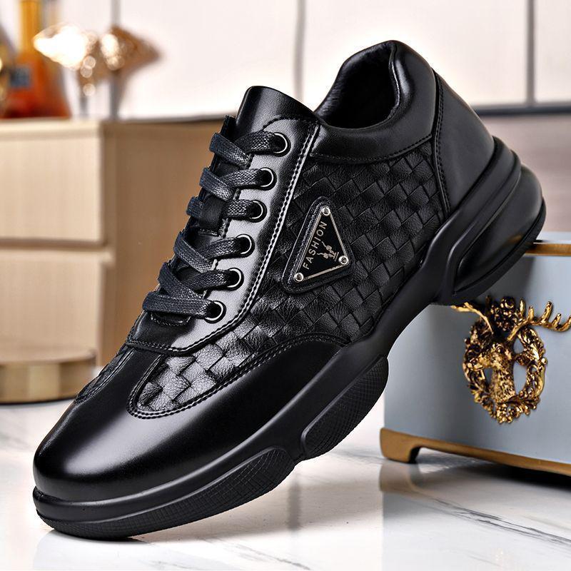 Men's Retro Leather Casual Low-Top Shoes - Autumn 2025 Fashion