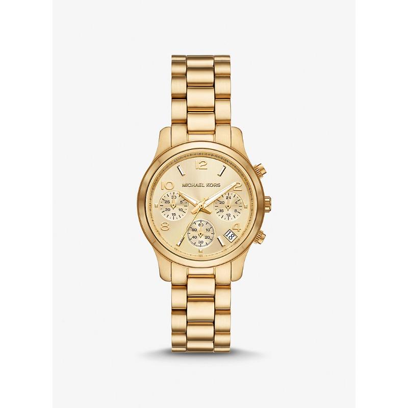 

Мини-часы Michael Kors Runway с золотистым покрытием MK7326 золотой