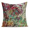 Vintage Flower Printed Throw Pillow Cover Sofa Chair Cushion Covers Home Decorative For Chair Seat Bedroom Square Pillowcase