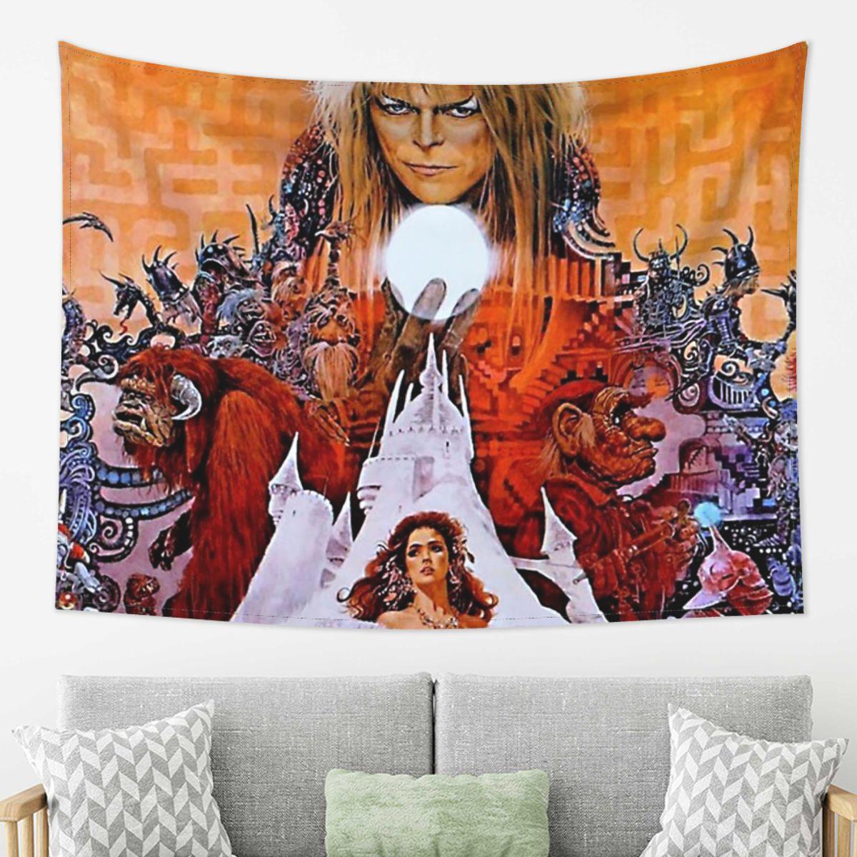 

Labyrinth Movie Poster Tapestry Decor Art Aesthetic Tapestries for Living Room Bedroom Home Wall Cloth Wall Hanging 74x94cm(29x37in)