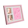 Baby Hand&Foot Print Hands Feet Mold Maker Bebe Baby Photo Frame With Cover Fingerprint Mud Set Baby Growth Memorial Gift