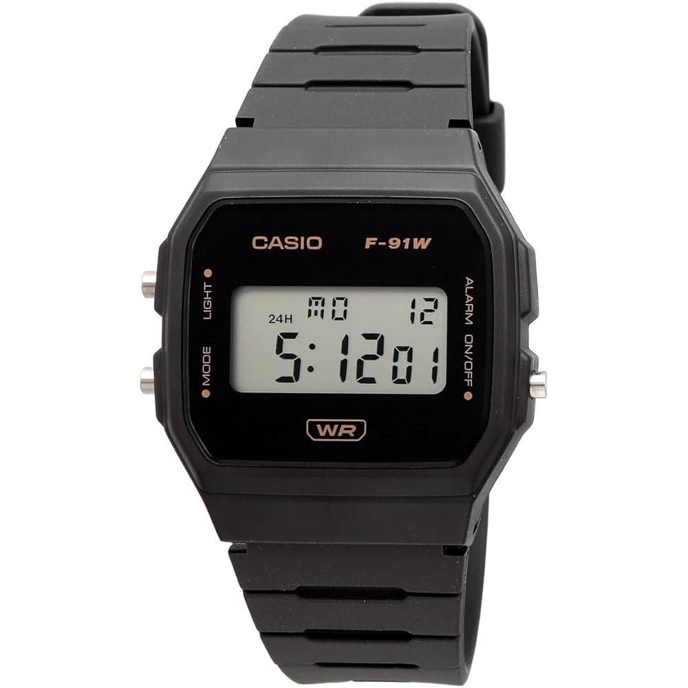 Casio F-91WB-8A Unisex Digital Watch Biomass Plastic Band Dark Gray