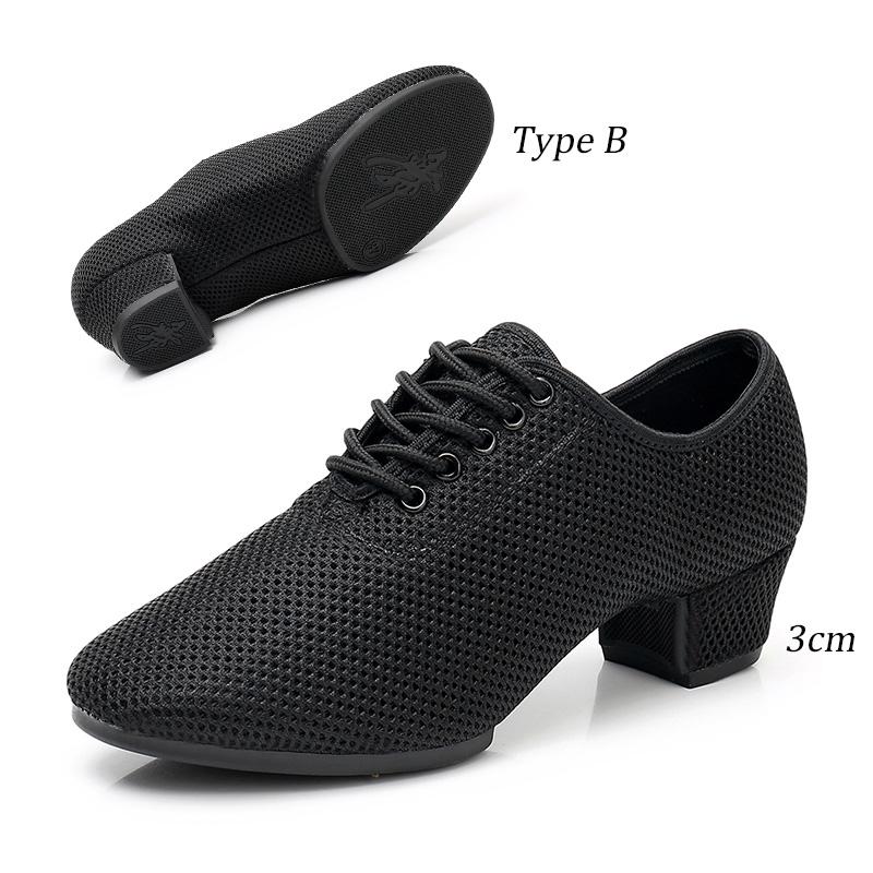Mesh Dance Shoes Latin Samba Shoe for Women's Ballroom Modern Tango Jazz  Practise Shoes