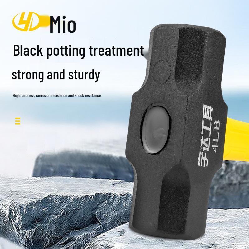 Octagonal Heavy-Duty Sledgehammer with Fiber Handle for Demolition and Construction