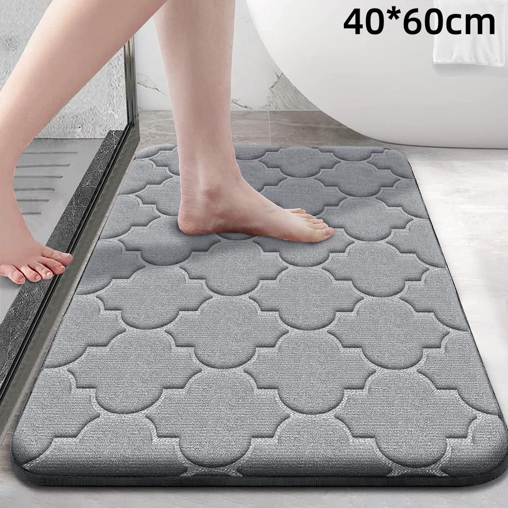 Koupelnový kobereček z paměťové pěny Protiskluzová koupelnová předložka Ultra měkká podložka na podlahu Protiskluzová absorbující vodu a praní v pračce