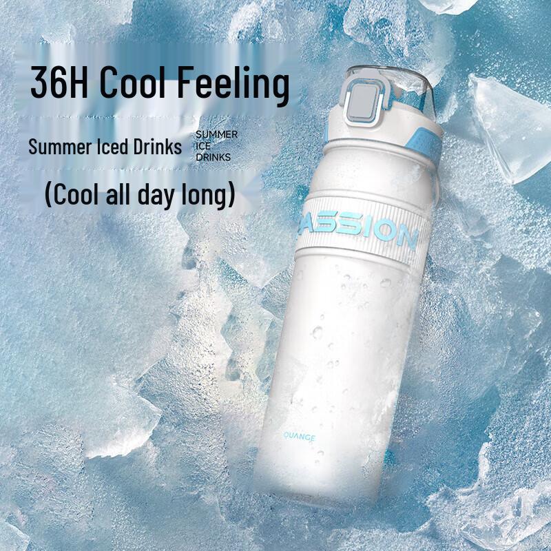 QUANGE Sports Insulated Water Bottle with Straw