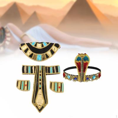 Accesorii pentru costume egiptene pentru femei, 5 bucăți, rochie de fantezie pentru guler