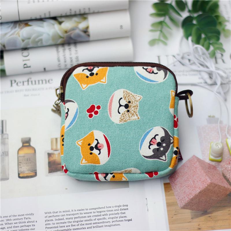 Japanese Cartoon Kaka Tribe Keychain Coin Purse for Women