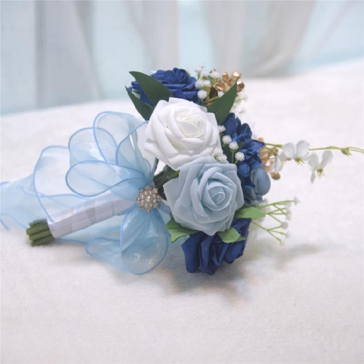 Decoration Wedding Bouquet Artificial Flowers Bride Handmade Durability Bouquet for Wedding Party Home Table Decoration