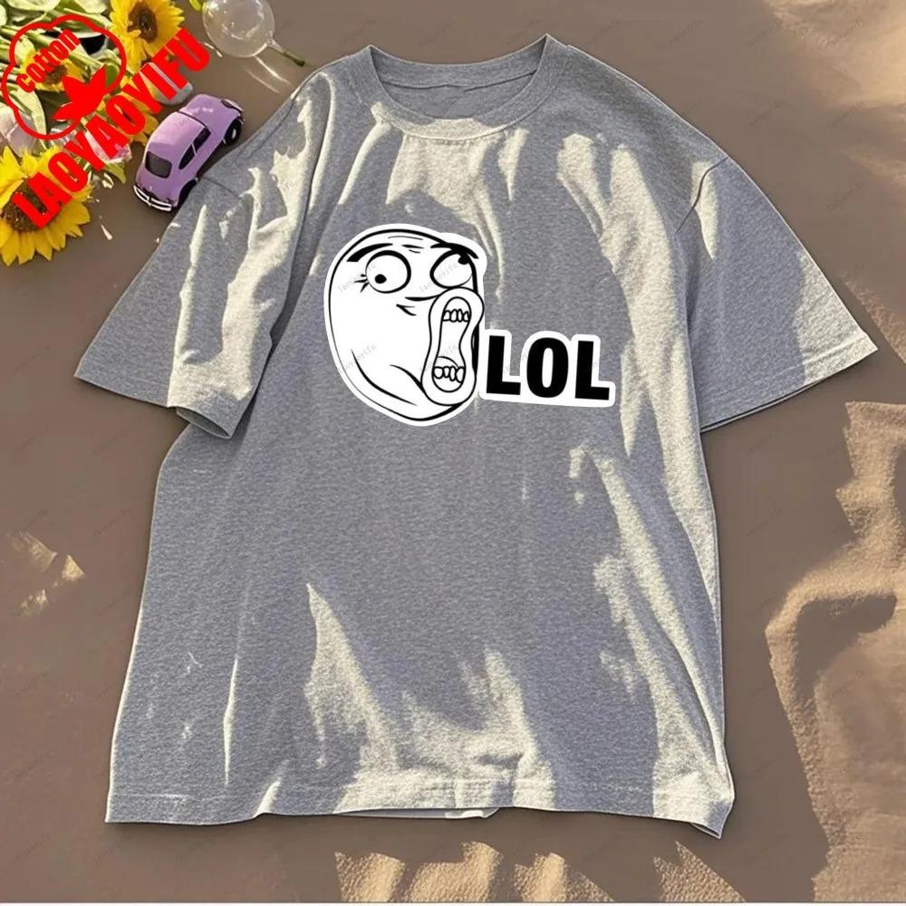 Rage Comic Trollfac Printed T Shirts Funny T Shirt  AnimeCotton Tees Fit Sweatshirt for Daily Wear High Quality Cotton Tops