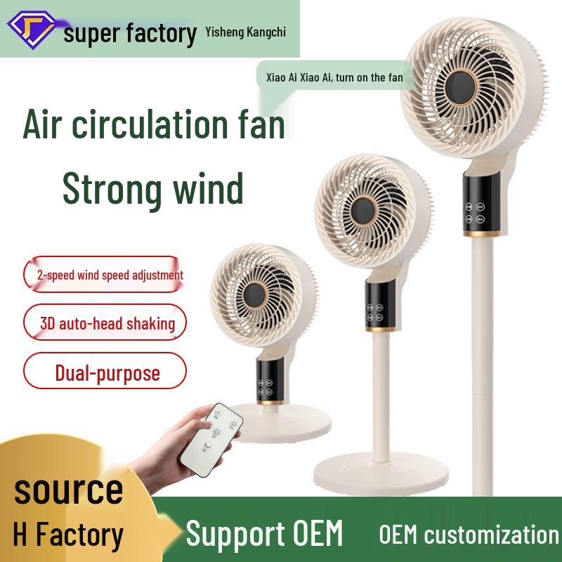 Carefully Selected Large Electric Fan with Remote & Voice Control - Ideal for Floor/Table Use in Home or Dorm.
