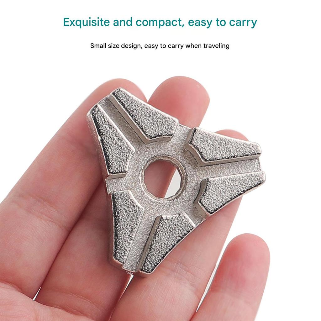 Bike Spoke Nipple Wrench Cycling Wheel Adjuster Spanner Repair Service Triangular Tool Ergonomic Triangular Grip