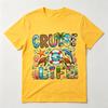 Cruise Life T Shirt Unisex Tropical Vacation Sea Turtle Dolphin Print Casual Cotton Short Sleeve Y2k Top Harajuku