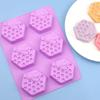 Bienenwaben Silikonform Kerze Seife DIY Bastelbedarf für Anfänger Starter Backen Kuchen Dekoration Form