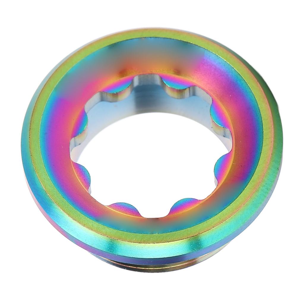 Bike Crankset Screw Ti Alloy Shock Absorption Crank Arm Screw Bike Fixing Bolt Dust Cover for M20mm