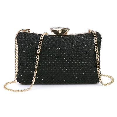 Bolso de Hombro Mini Brillante de 2 Vías para Mujer, Bolso de Mano o Clutch para Bodas, Ligero, Impermeable, con Cadena de Hombro, Elegante