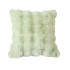 Rabbit Hair Bubble Plush Pillow Sofa Bedroom Headboard Square Pillow Office Waist Backrest with Pillow Core Pillowcase Cushion