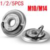 M10 M14 Self-Locking Pressing Plate Grinder Quick Release Flange Nut Power Chuck Tools Universal M14 M10 Thread Angle Grinder