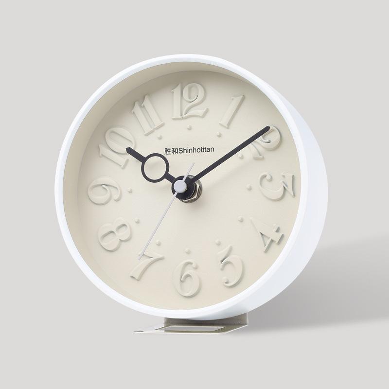 Nordic style table clock and wall clock dual-use student desktop ornament 1D 3D text for boys and girls, large quantity and affordable price