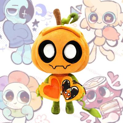 Neues Halloween Dandy's World Kürbis Plüsch 27cm Niedliches Ribecca Eclipse Plüschtier Stofftier Kissen Sammlerstück Spielzeug für Kinder Geschenke