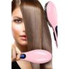 FLQUE Electric Hair Straightener Comb Fast Hair Straightener Practical Pink Hair Dryer Comb