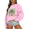 Women  Tops Women's Long Sleeve Sweatshirt Casual Crewneck Loose Fit Pollover Fleece Tops