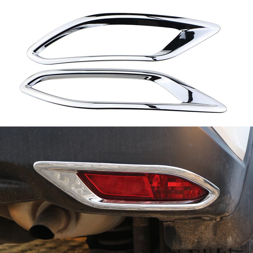 

For Honda HRV HR-V Vezel 2014 2015 2016 2017 2018 Chrome Rear Reflector Fog Light Lamp Cover Sticker Decoration Trim Accessories Style1