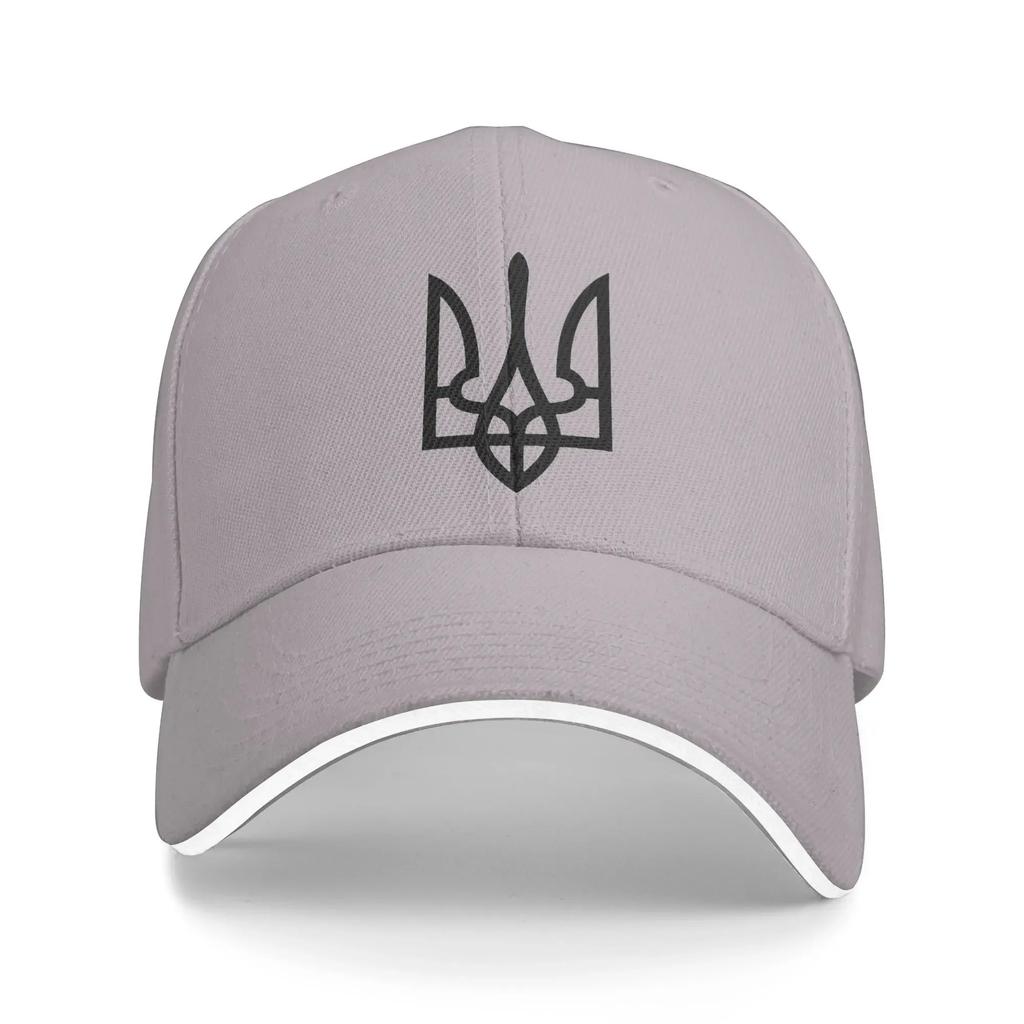 Ukrainisches Element Schwarz Lässig Dreizack Abzeichen Baseballkappe Sommer Trucker-Mütze Großhandel Snapback-Kappe Paar Damen Herren Vintage