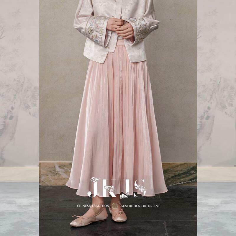 

JK&JS Light Flower Core New Chinese Style Pleated Skirt S
