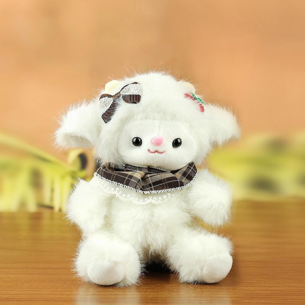Adorable Little Sheep Plush Toy Keychain Pendant