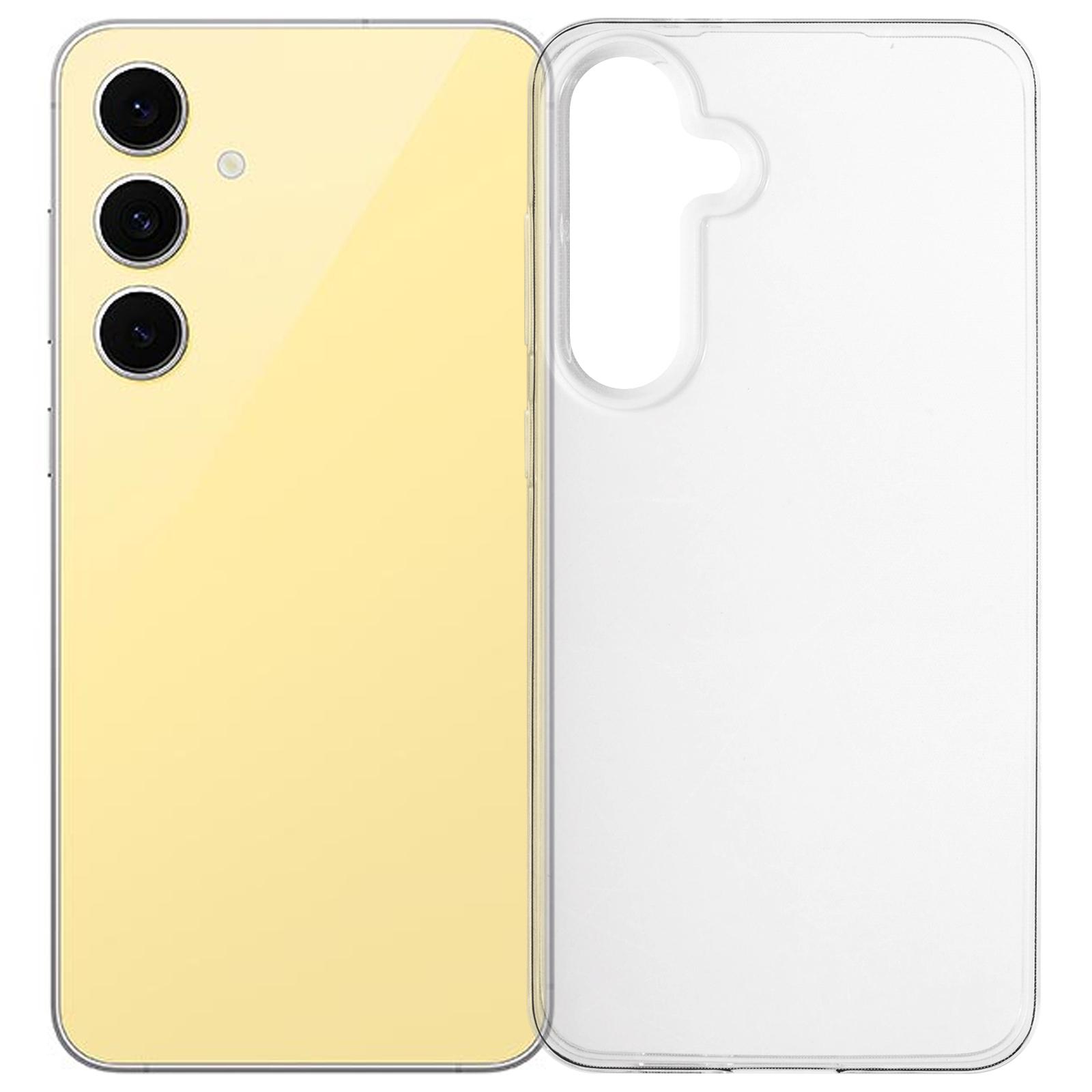 

For Samsung Galaxy S24 FE Case Slim Fit Transparent Soft TPU Phone Cover Style A