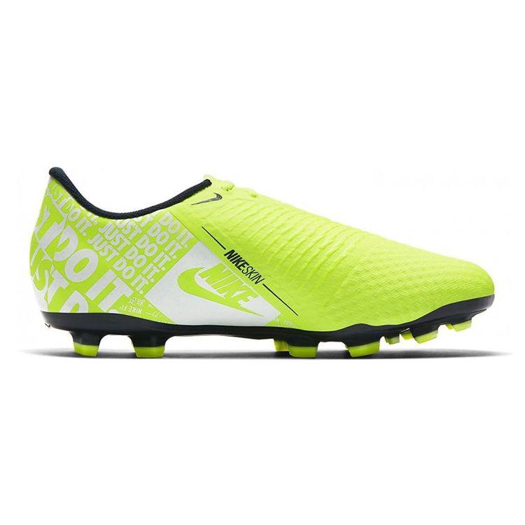 Nike Phantom Venom Jr Academy FG Rundkopf-Logo Rutschfest Stoßdämpfend Abriebfest Low-Top Fußballschuhe Kinder Sneaker Grün Schwarz AO0362-717