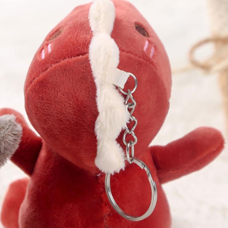 1Pcs Cute Plush Dinosaur Doll Toy Pendant Cute Plush Keychain Bag Pendant Christmas Gift
