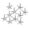 50pcs Stainless Steel Beach Jewelry Small Ocean Starfish Pendant Starfish Pendant Earring Making