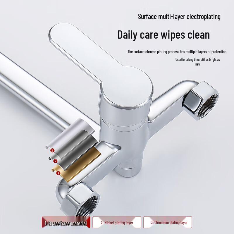 Larsd 180° Rotatable Wall-Mounted Kitchen Faucet